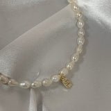 Choker Perlas Inicial Zirconia